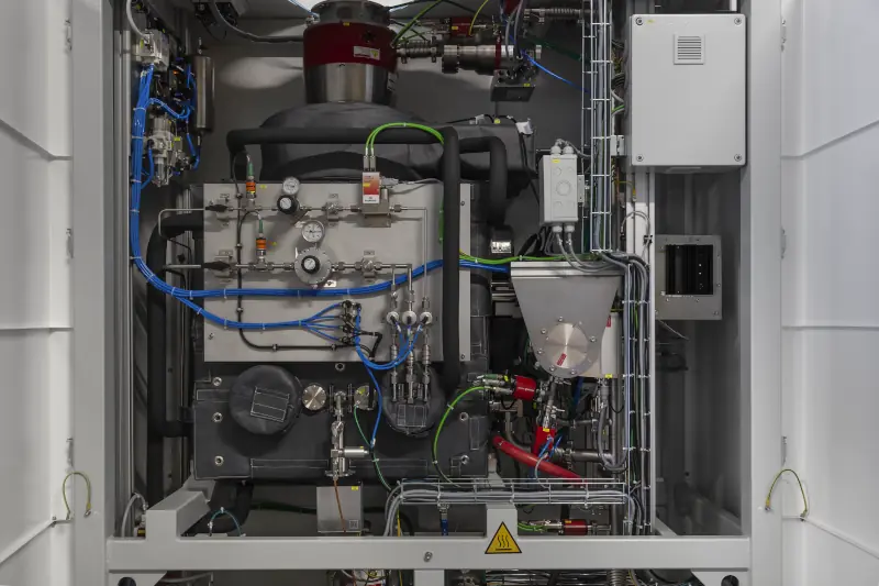 Technik der Trockenreinigungsanlage